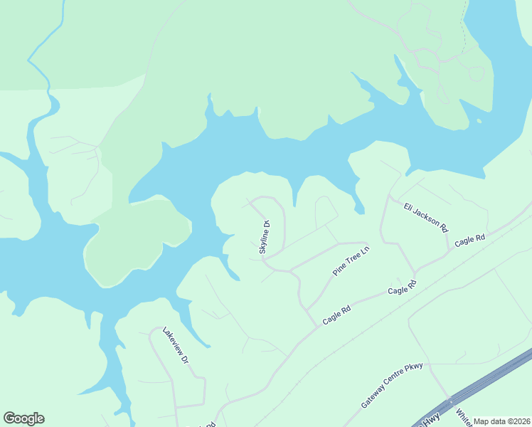 map of restaurants, bars, coffee shops, grocery stores, and more near 3950 Skyline Drive in Gainesville
