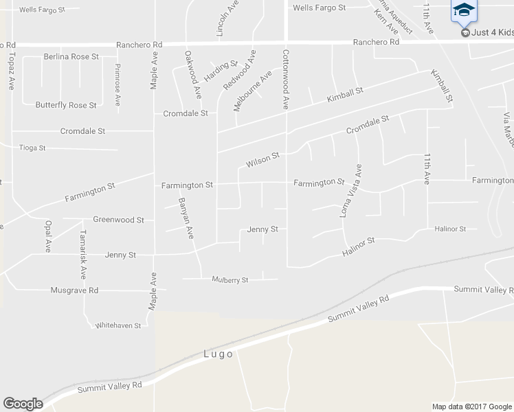 map of restaurants, bars, coffee shops, grocery stores, and more near 6834 Phoenix Court in Hesperia