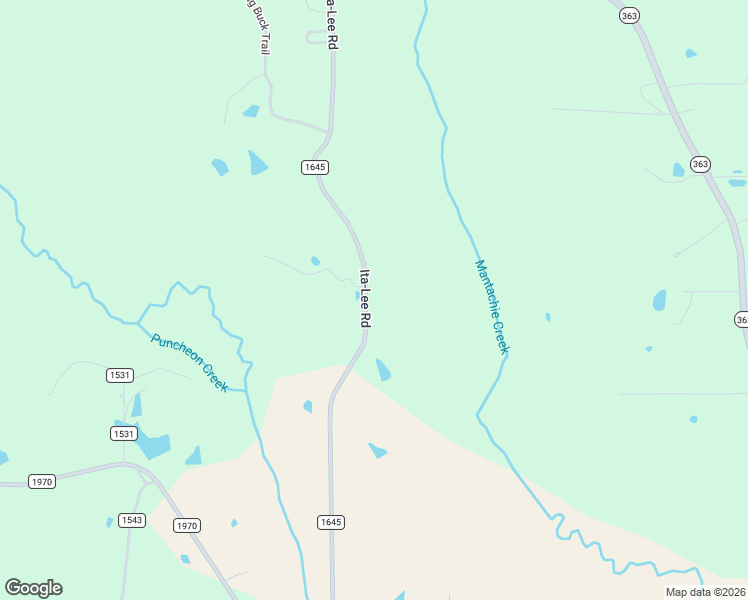 map of restaurants, bars, coffee shops, grocery stores, and more near 919 Ita-Lee Road in Guntown