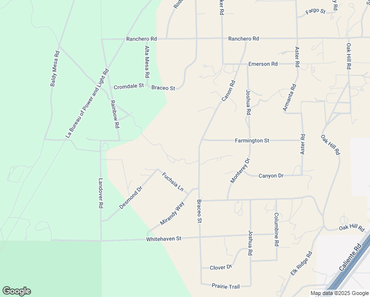 map of restaurants, bars, coffee shops, grocery stores, and more near 6848 Braceo Street in Oak Hills