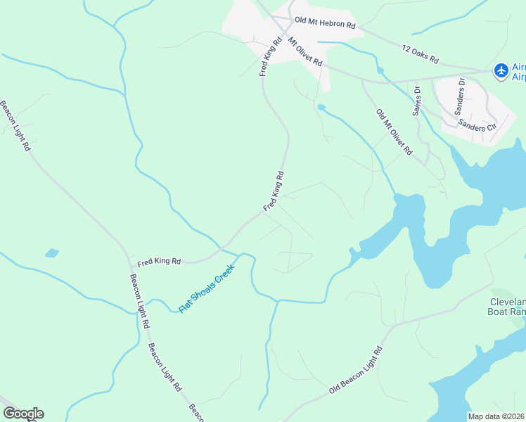 map of restaurants, bars, coffee shops, grocery stores, and more near 680 Fred King Road in Hartwell