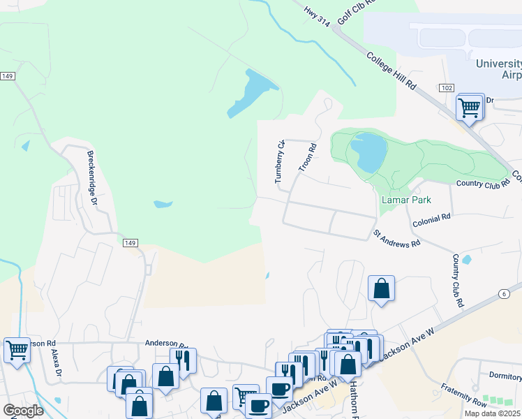 map of restaurants, bars, coffee shops, grocery stores, and more near 100-198 Oak Place in Oxford