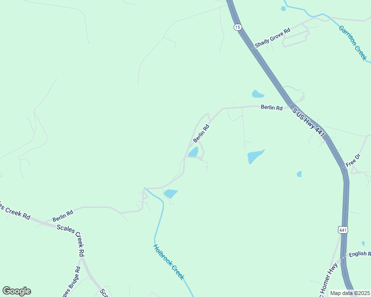 map of restaurants, bars, coffee shops, grocery stores, and more near 697 Berlin Road in Homer