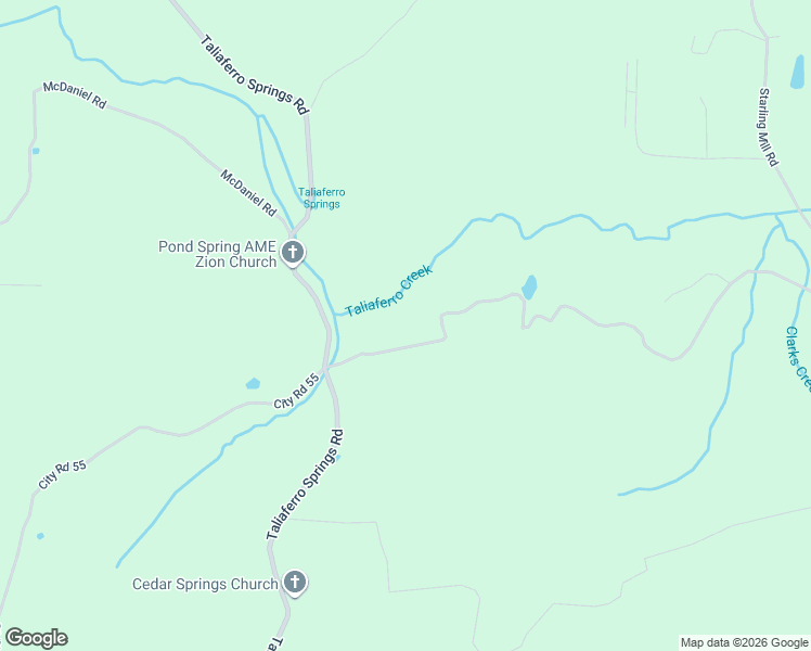 map of restaurants, bars, coffee shops, grocery stores, and more near 233 Parker Lane in Lyerly
