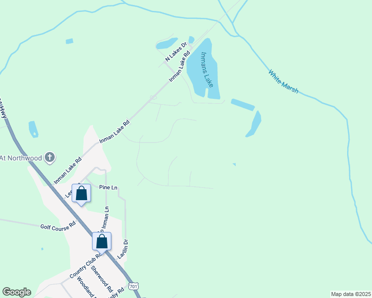 map of restaurants, bars, coffee shops, grocery stores, and more near 173 Juniper Court in Whiteville