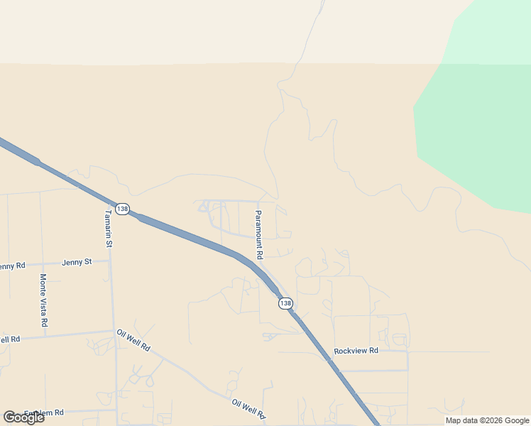 map of restaurants, bars, coffee shops, grocery stores, and more near 6815 California 138 in Phelan