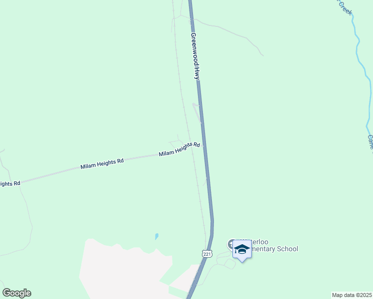 map of restaurants, bars, coffee shops, grocery stores, and more near 121 Milam Heights Road in Waterloo
