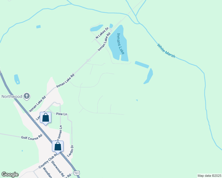map of restaurants, bars, coffee shops, grocery stores, and more near 173 Juniper Court in Whiteville