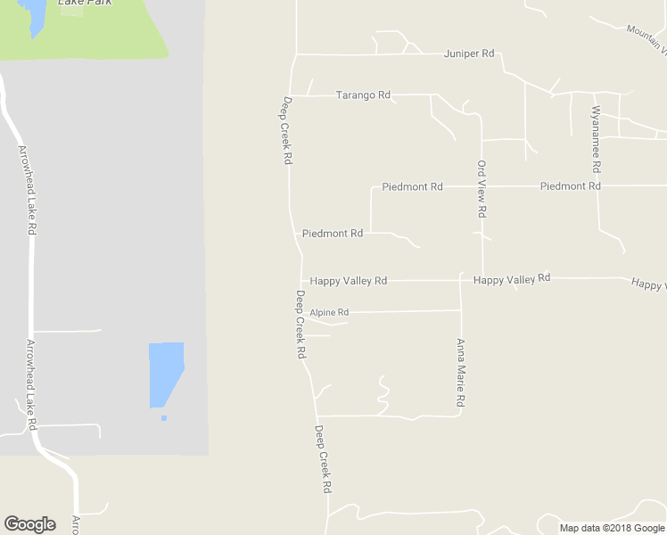 map of restaurants, bars, coffee shops, grocery stores, and more near 19574 Happy Valley Road in Apple Valley