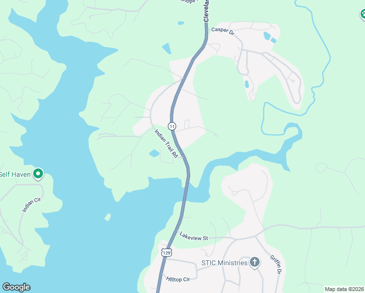 map of restaurants, bars, coffee shops, grocery stores, and more near 3324 Cleveland Highway in Gainesville