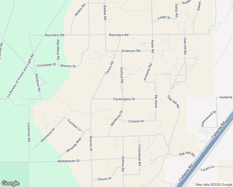 map of restaurants, bars, coffee shops, grocery stores, and more near 10282 Farmington Street in Hesperia
