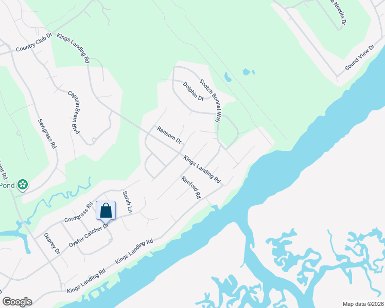 map of restaurants, bars, coffee shops, grocery stores, and more near 103 Driftwood Lane in Hampstead
