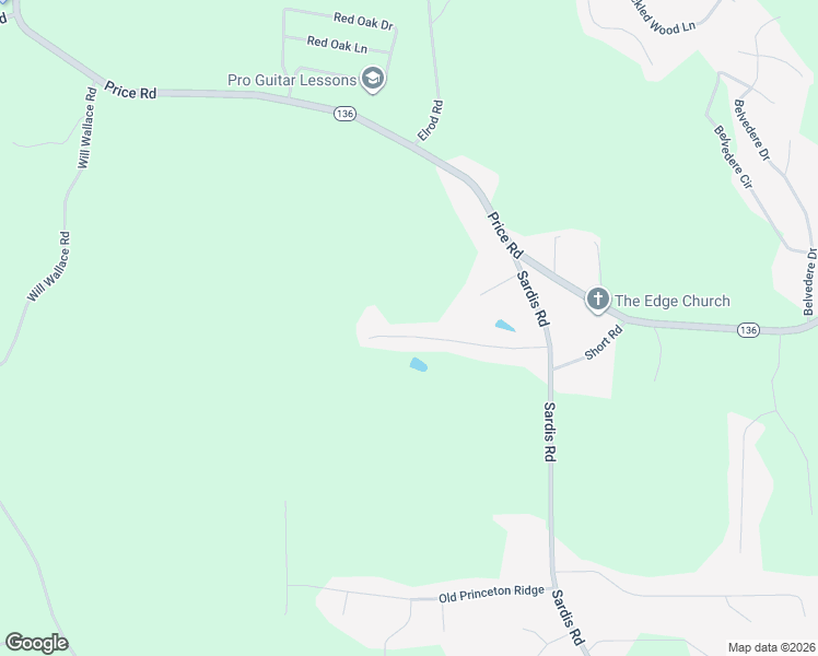 map of restaurants, bars, coffee shops, grocery stores, and more near 4466 Sardis Drive in Gainesville