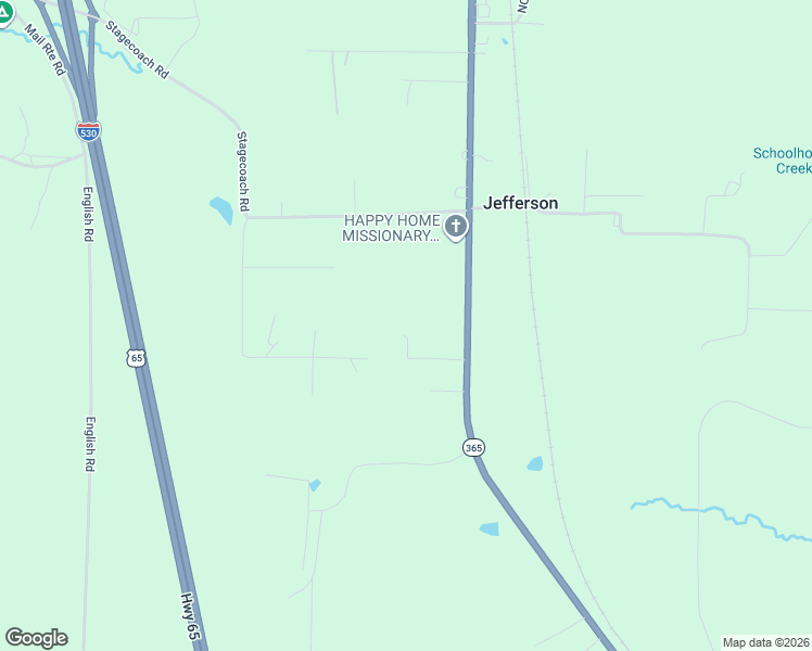 map of restaurants, bars, coffee shops, grocery stores, and more near 4593 Chandler Road in Jefferson