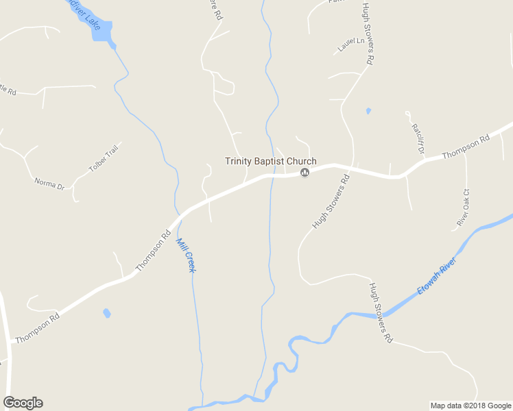 map of restaurants, bars, coffee shops, grocery stores, and more near 1106 Thompson Road in Dawsonville