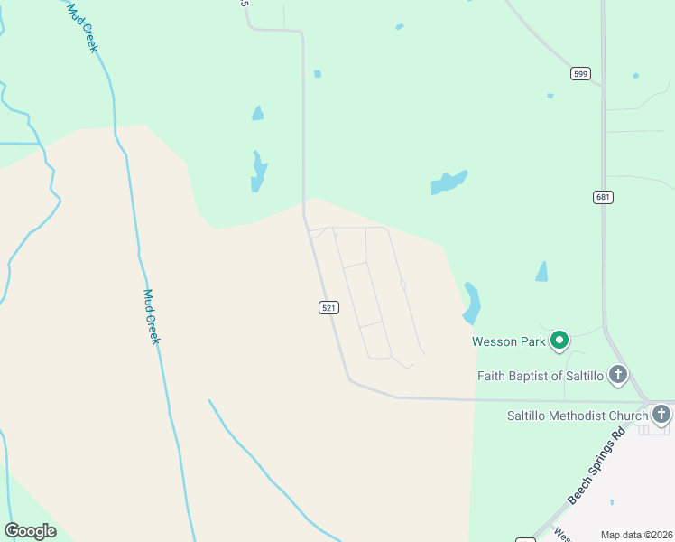 map of restaurants, bars, coffee shops, grocery stores, and more near 502 Old Highway 45 in Saltillo
