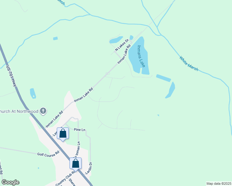 map of restaurants, bars, coffee shops, grocery stores, and more near 303 Timber Cove Drive in Whiteville