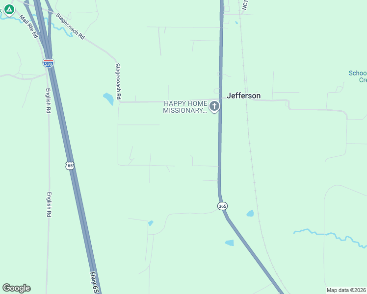 map of restaurants, bars, coffee shops, grocery stores, and more near 4593 Chandler Road in Jefferson