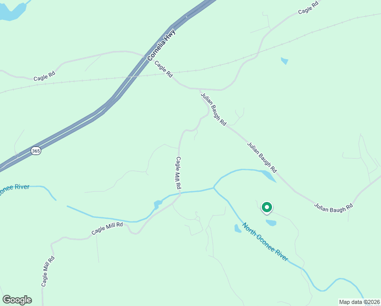 map of restaurants, bars, coffee shops, grocery stores, and more near 5050 Cagle Mill Road in Lula