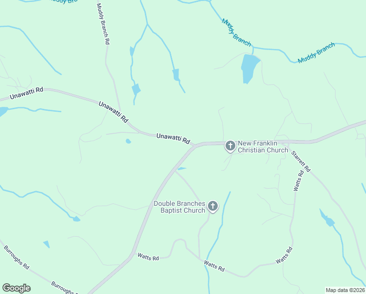 map of restaurants, bars, coffee shops, grocery stores, and more near 4010 New Franklin Church Road in Canon