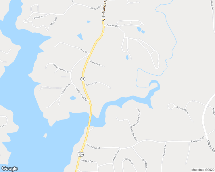 map of restaurants, bars, coffee shops, grocery stores, and more near 7170 Lawson Drive in Gainesville
