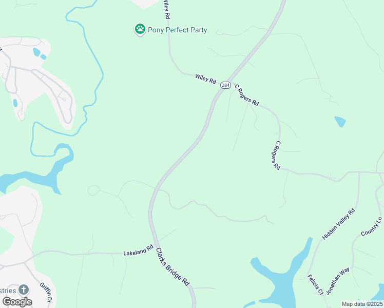 map of restaurants, bars, coffee shops, grocery stores, and more near 3724 Clarks Bridge Road in Gainesville
