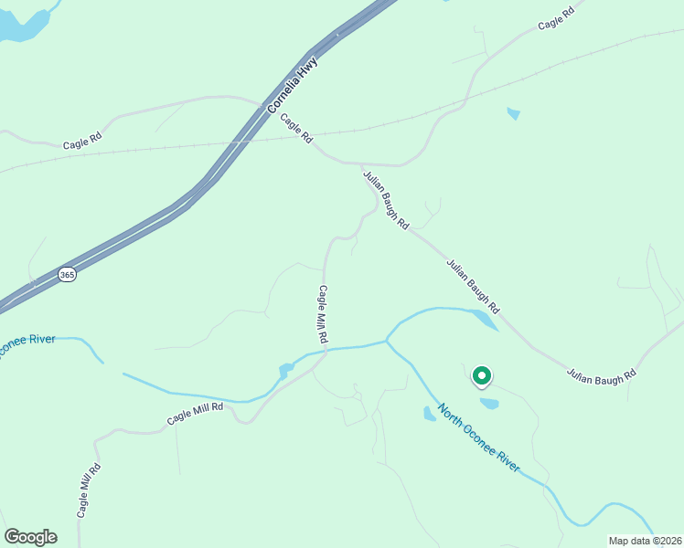 map of restaurants, bars, coffee shops, grocery stores, and more near 5050 Cagle Mill Road in Lula