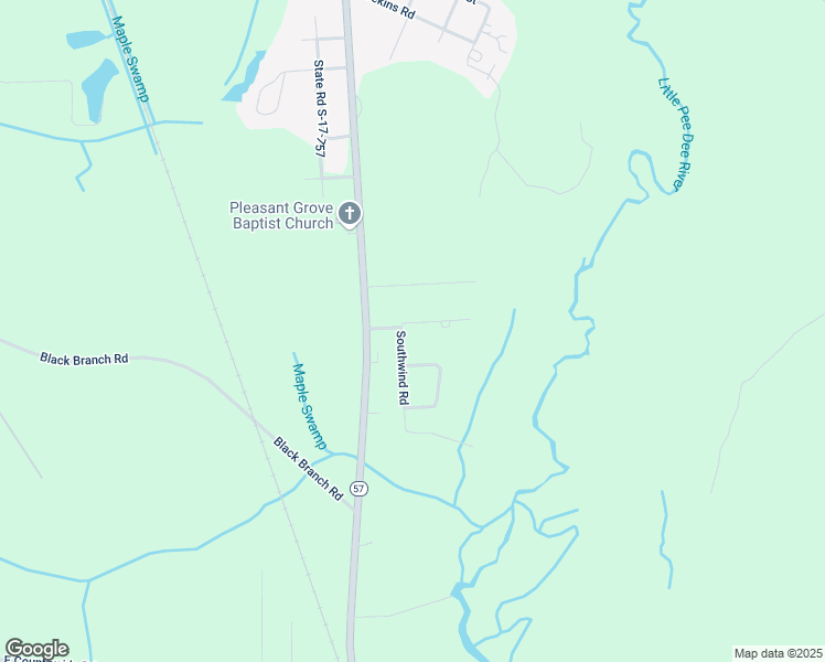 map of restaurants, bars, coffee shops, grocery stores, and more near 1702 Southwind Road in Dillon
