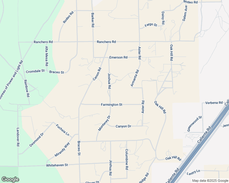 map of restaurants, bars, coffee shops, grocery stores, and more near 6985 Joshua Road in Oak Hills