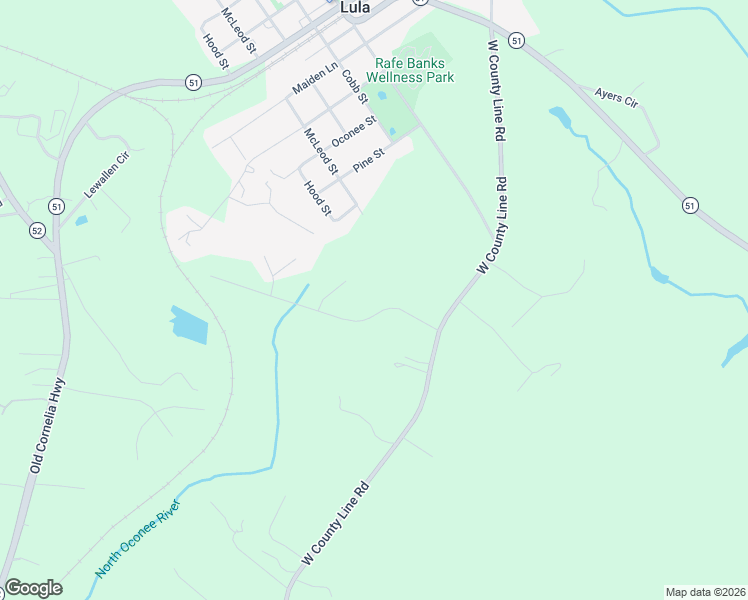 map of restaurants, bars, coffee shops, grocery stores, and more near 6544 Victoria Lane in Lula