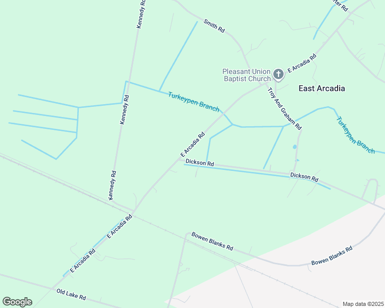 map of restaurants, bars, coffee shops, grocery stores, and more near 1995 East Arcadia Road in Riegelwood