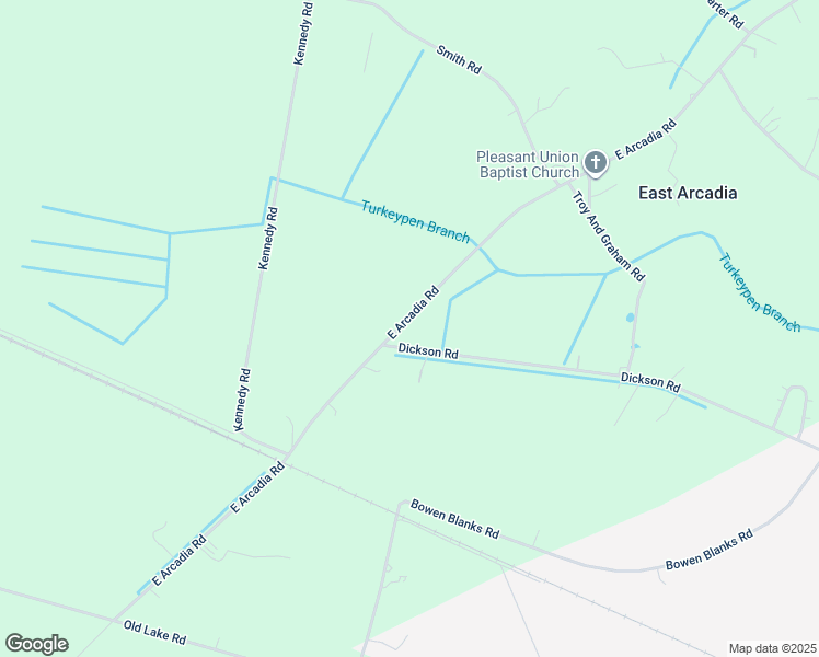 map of restaurants, bars, coffee shops, grocery stores, and more near 1995 East Arcadia Road in Riegelwood