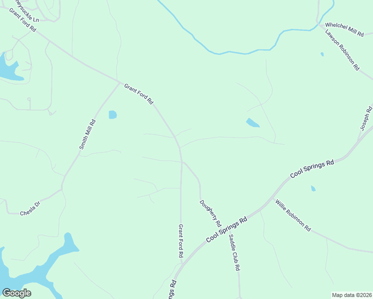 map of restaurants, bars, coffee shops, grocery stores, and more near 5726 Grant Ford Road in Gainesville