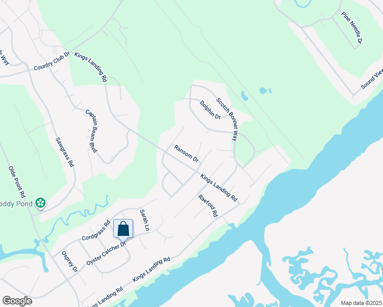 map of restaurants, bars, coffee shops, grocery stores, and more near 64 Ransom Drive in Hampstead