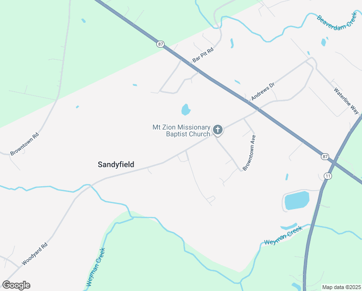 map of restaurants, bars, coffee shops, grocery stores, and more near 1390 Woodyard Road in Riegelwood