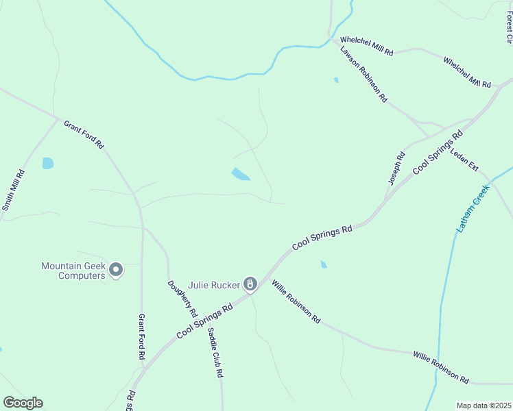 map of restaurants, bars, coffee shops, grocery stores, and more near 5792 Grant Station Drive in Gainesville