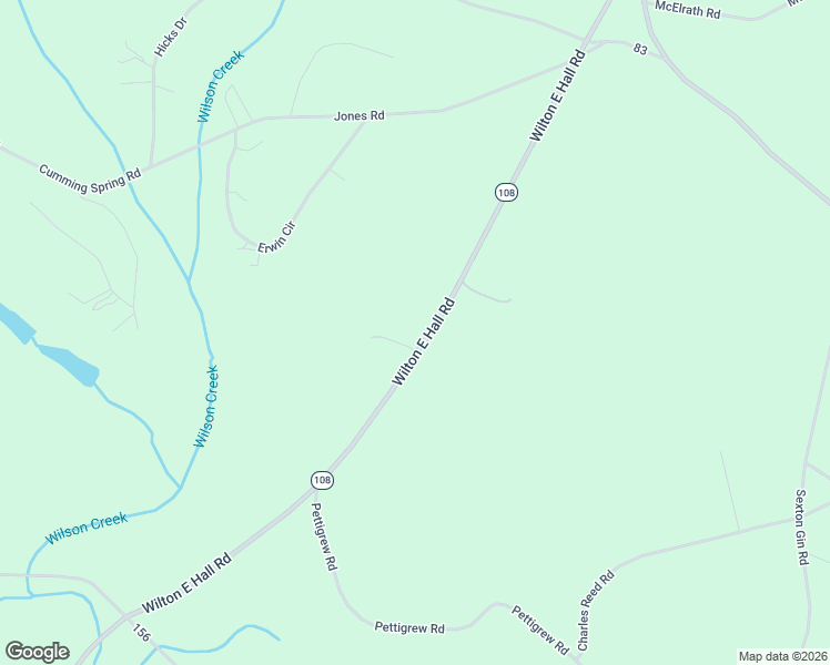 map of restaurants, bars, coffee shops, grocery stores, and more near 1411 Wilton E Hall Road in Starr