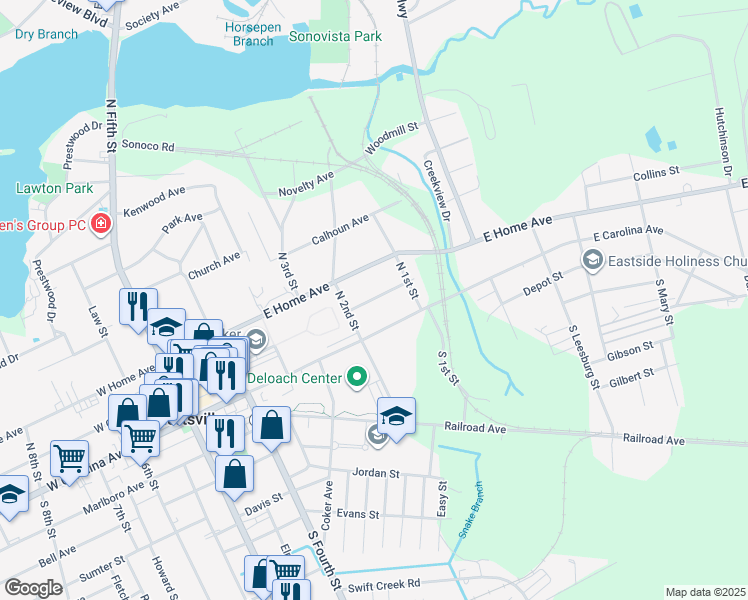 map of restaurants, bars, coffee shops, grocery stores, and more near 513A Bedford Avenue in Hartsville