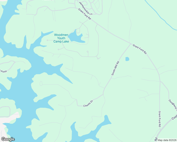 map of restaurants, bars, coffee shops, grocery stores, and more near 6156 Grants Ford Drive in Gainesville