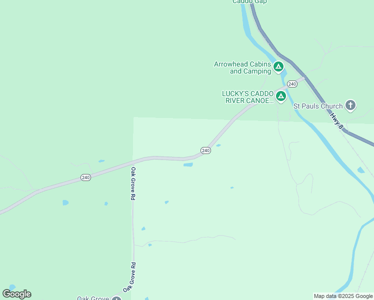 map of restaurants, bars, coffee shops, grocery stores, and more near 246 Arkansas 240 in Caddo Gap
