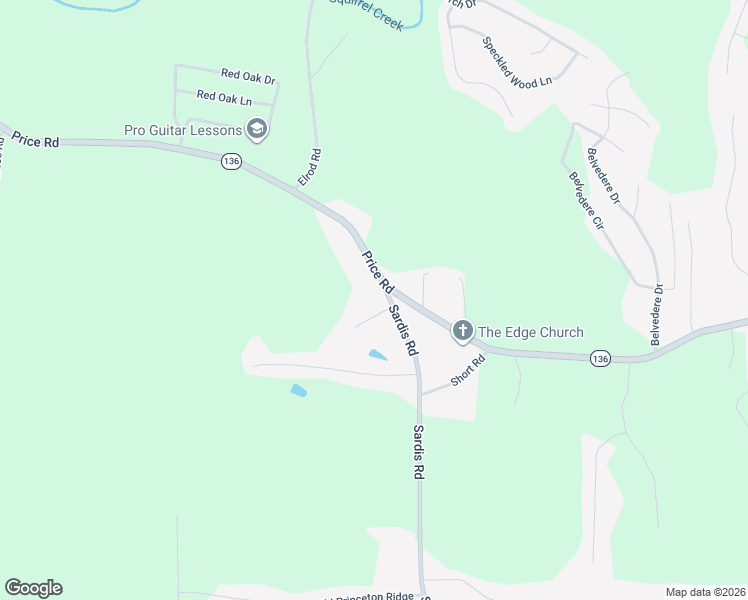 map of restaurants, bars, coffee shops, grocery stores, and more near 4467 Sardis Rd in Gainesville