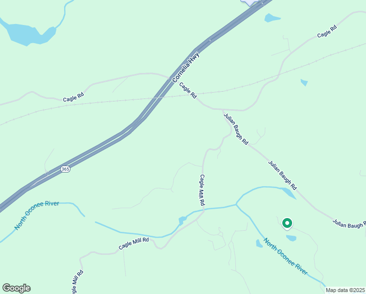 map of restaurants, bars, coffee shops, grocery stores, and more near 5065 Cagle Mill Road in Lula
