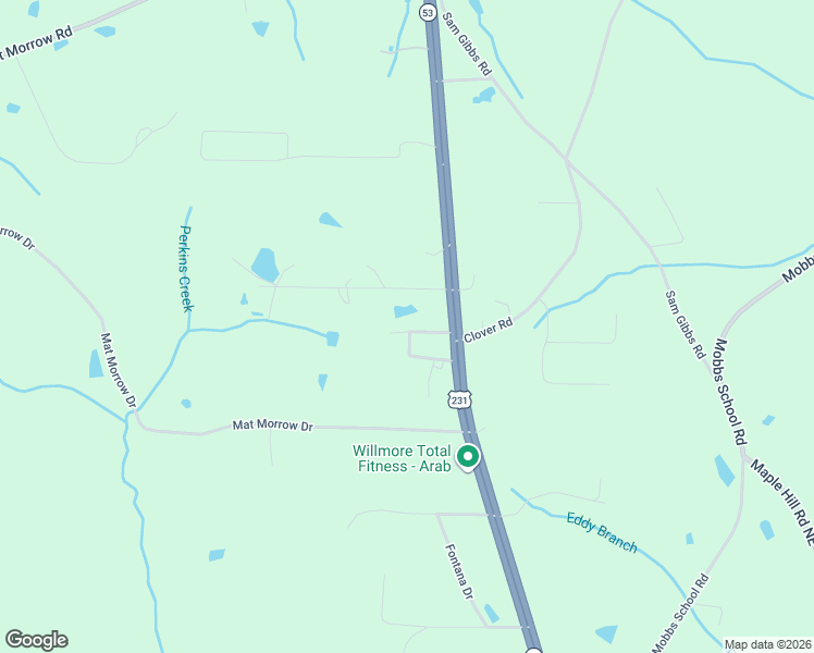 map of restaurants, bars, coffee shops, grocery stores, and more near 94 Foothill Circle in Arab