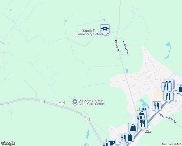 map of restaurants, bars, coffee shops, grocery stores, and more near 51 Woodland Trail in Hampstead
