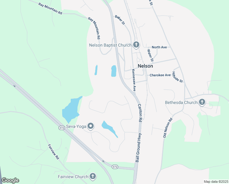 map of restaurants, bars, coffee shops, grocery stores, and more near 1030 Laurel Lake Drive in Ball Ground