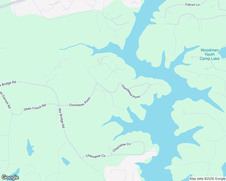 map of restaurants, bars, coffee shops, grocery stores, and more near 561 Chestatee Point in Dawsonville