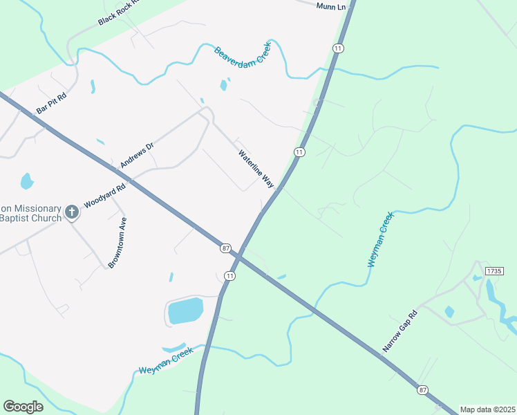 map of restaurants, bars, coffee shops, grocery stores, and more near 4355 General Howe Road in Riegelwood