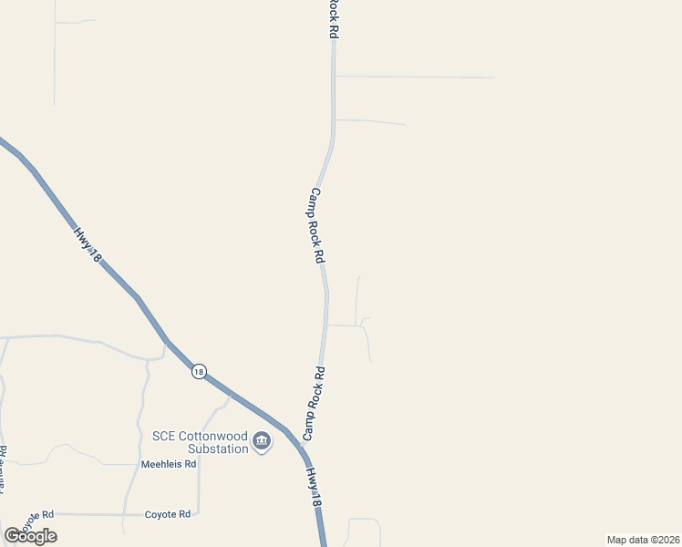 map of restaurants, bars, coffee shops, grocery stores, and more near 7077 Camp Rock Road in Lucerne Valley