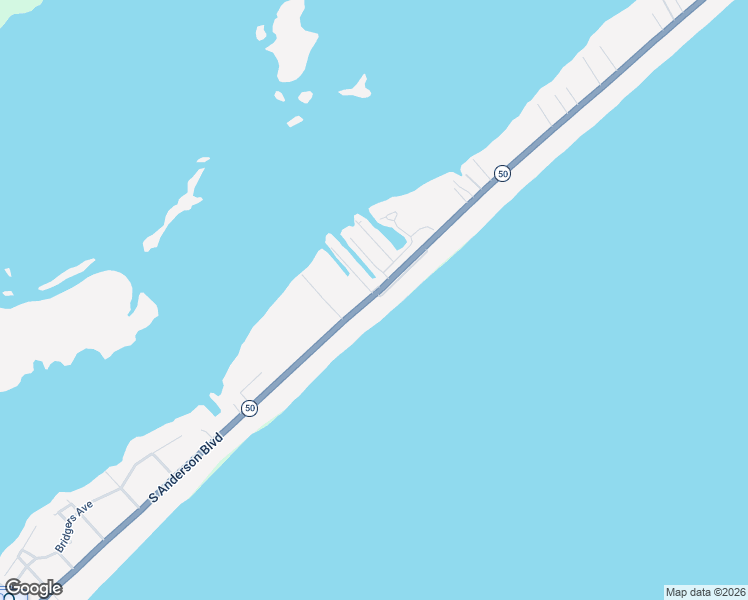 map of restaurants, bars, coffee shops, grocery stores, and more near 1001 North Anderson Boulevard in Holly Ridge