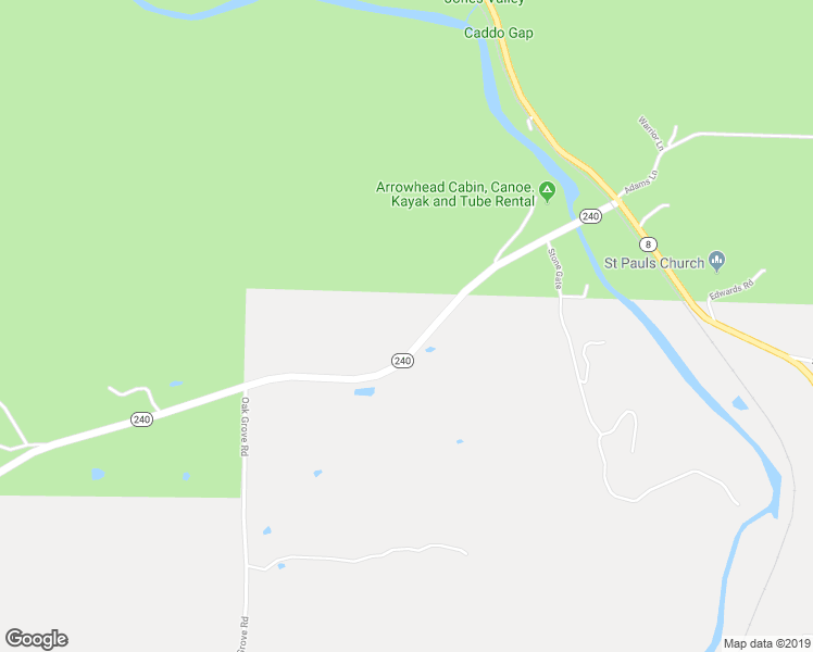 map of restaurants, bars, coffee shops, grocery stores, and more near 246 Arkansas 240 in Caddo Gap
